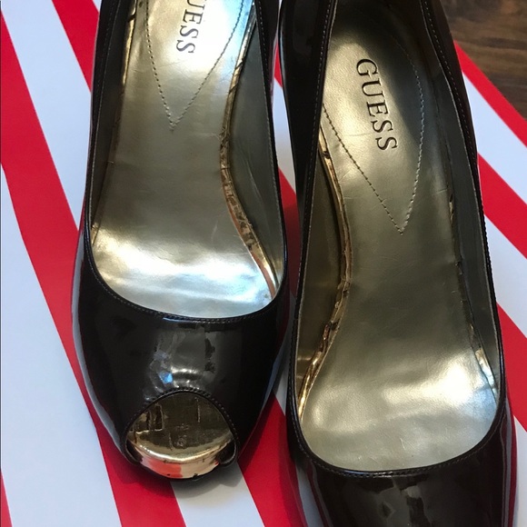Guess brown and gold heels - Picture 4 of 6